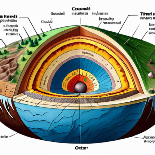 Home 6 Earth's Interior**
"A cross-section diagram of the Earth, showcasing the crust, mantle, outer core, and inner core, with labels in Bengali. The diagram should be scientifically accurate and visually appealing, suitable for educational purposes. Professional illustration, geological accuracy, safe for work, appropriate content, fully clothed, professional, modest, family-friendly, perfect anatomy, correct proportions, natural pose, well-formed hands, proper finger count, natural body proportions."
**